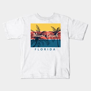 Miami Beach Florida Kids T-Shirt